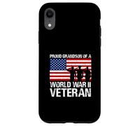 Proud Grandson of WWII World War II Veteran graphic Case for iPhone XR