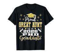 Proud Great Aunt Class of 2026 PHD Graduate Doctorate T-Shirt