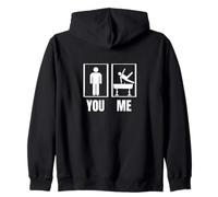 Proud Gymnast Funny Men Gymnastics Zip Hoodie