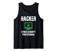 Proud Hackers Job Title Cyber Security Professional Shield Tank Top