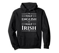Proud Half English Half Irish Lineage Anglo Celtic Vibes Pullover Hoodie