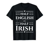 Proud Half English Half Irish Lineage Anglo Celtic Vibes T-Shirt