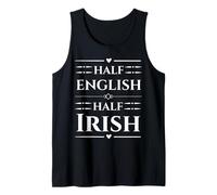 Proud Half English Half Irish Lineage Anglo Celtic Vibes Tank Top