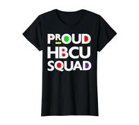 Proud HBCU Squad Senior Grad College Student Graduation Fun Value Graphic T-Shirt, Women, Black, L