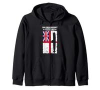 Proud HMS Dreadnought Veteran British Military Submarine Zip Hoodie