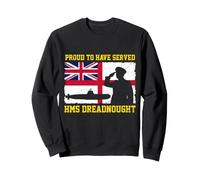 Proud HMS Dreadnought Veteran Flag UK British Submarine Sweatshirt