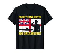 Proud HMS Dreadnought Veteran Flag UK British Submarine T-Shirt