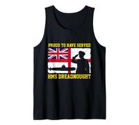 Proud HMS Dreadnought Veteran Flag UK British Submarine Tank Top