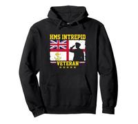 Proud HMS Intrepid Veteran Aircraft Carrier British Military Pullover Hoodie