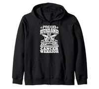 Proud Husband Of A Neuroendocrine Cancer Warrior Awareness Zip Hoodie