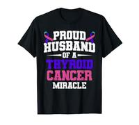 Proud Husband of a Thyroid Cancer Warrior Value Graphic T-Shirt