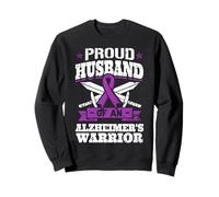 Proud Husband Of An Alzheimer's Warrior Dementia Awareness Sweatshirt