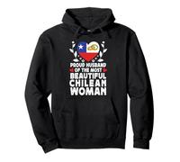 Proud Husband of Beautiful Chilean Wife Chile Flag Pullover Hoodie