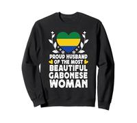 Proud Husband of Beautiful Gabonese Wife Gabon Flag Sweatshirt
