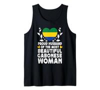 Proud Husband of Beautiful Gabonese Wife Gabon Flag Tank Top