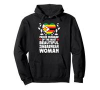 Proud Husband of Beautiful Zimbabwean Wife Zimbabwe Flag Pullover Hoodie