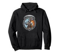 Proud HVAC Warrior Of Heat And Frost AC Technician Viking Pullover Hoodie