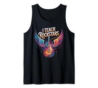 Proud I Teach Rock Stars Teacher Band Camp Choir Inspire Gym Tank Top