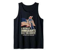Proud Immigrant Nation Built This Country American Heritage Tank Top