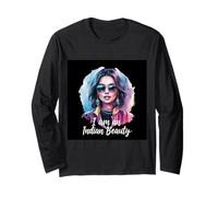 Proud Indian Woman for India Fans Long Sleeve T-Shirt