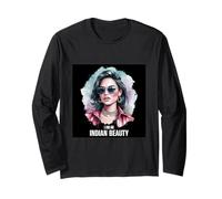 Proud Indian Woman for India Fans Long Sleeve T-Shirt