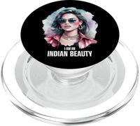 Proud Indian woman for India fans PopSockets PopGrip for MagSafe