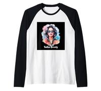 Proud Indian Woman for India Fans Raglan Baseball Tee