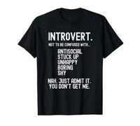 Proud Introvert Myths and Misconceptions Personality T-Shirt
