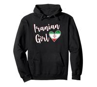 Proud Iranian Girl Iran Flag Iranian Girlfriend Wife Pullover Hoodie