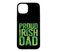 Proud Irish Dad Clover Gift Case for iPhone 15 Plus