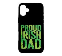 Proud Irish Dad Clover Gift Case for iPhone 16 Plus