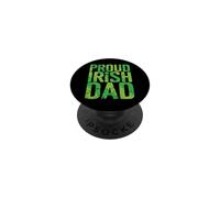 Proud Irish Dad Clover Gift PopSockets Adhesive PopGrip