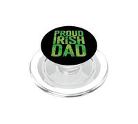 Proud Irish Dad Clover Gift PopSockets PopGrip for MagSafe