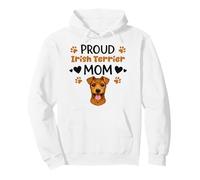 Proud Irish Mom Irish Terrier Dog Lover Pullover Hoodie
