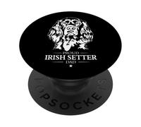Proud Irish Setter Dad Funny Dog Owners Pointer Hunting Dogs PopSockets Adhesive PopGrip