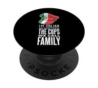 Proud Italian - Funny Italy Mafia We Don't Call the Cops PopSockets Adhesive PopGrip