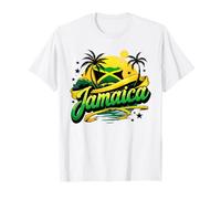 Proud Jamaican Men Women Jamaica Flag Vacation Trip Souvenir T-Shirt