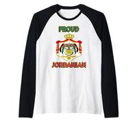 Proud Jordanian Flag Men Women Kids Raglan Baseball Tee
