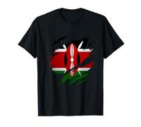 Proud Kenyan Design | Torn Ripped Kenya Flag T-Shirt