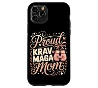 Proud Krav Maga Mom Pink Boxing Gloves Heart Case for iPhone 11 Pro