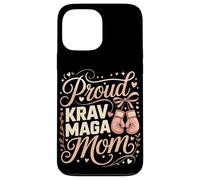 Proud Krav Maga Mom Pink Boxing Gloves Heart Case for iPhone 13 Pro Max