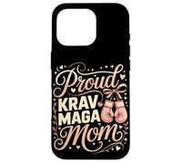 Proud Krav Maga Mom Pink Boxing Gloves Heart Case for iPhone 16 Pro