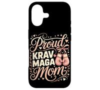 Proud Krav Maga Mom Pink Boxing Gloves Heart Case for iPhone 17