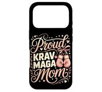 Proud Krav Maga Mom Pink Boxing Gloves Heart Case for iPhone 17 Pro