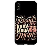 Proud Krav Maga Mom Pink Boxing Gloves Heart Case for iPhone XS Max