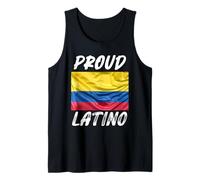 Proud Latino Hispanic Heritage Month Columbia flag Tank Top