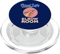 Proud Lefty Give Me Some Elbow Room Funny Left Hander PopSockets PopGrip for MagSafe