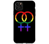 Proud Lesbian Double Venus/Woman Symbol in Rainbow Colors Case for iPhone 11 Pro Max