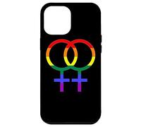 Proud Lesbian Double Venus/Woman Symbol in Rainbow Colors Case for iPhone 12 Pro Max