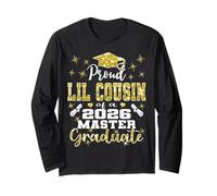 Proud Lil Cousin of 2026 Class Master Graduate Family Grad Long Sleeve T-Shirt